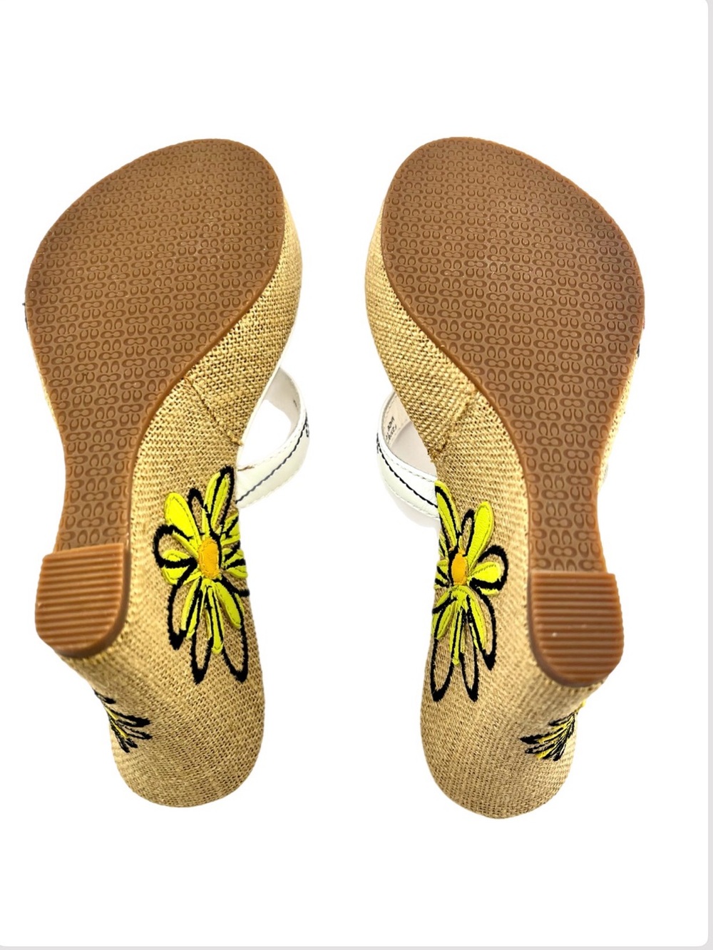 COACH Bumble Bee Wedge - Thong Sandal 🐝 Mattie Y2K - Size 6.5 Medium- NWT - Picture 11 of 12
